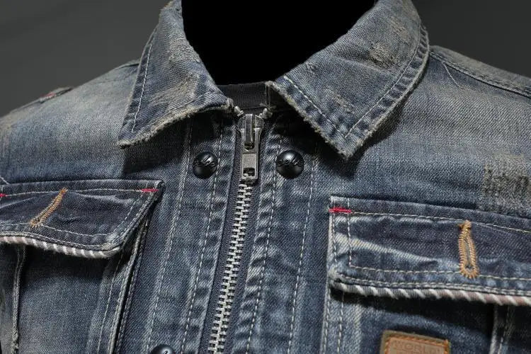 Carl Retro Denim Jacket | Tepsi