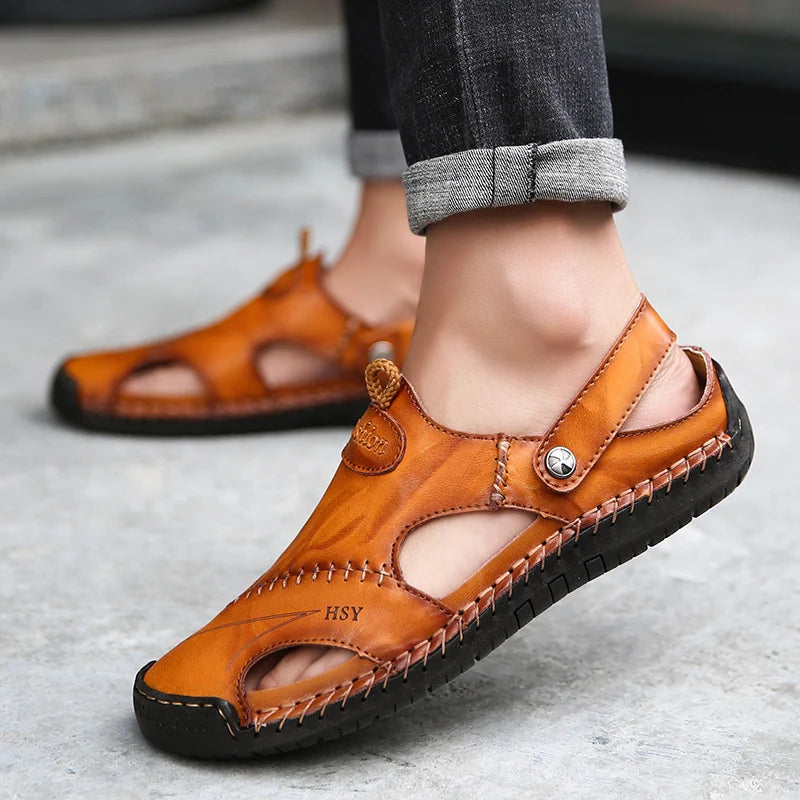 Orthopedic Leather Sandals | Tepsi