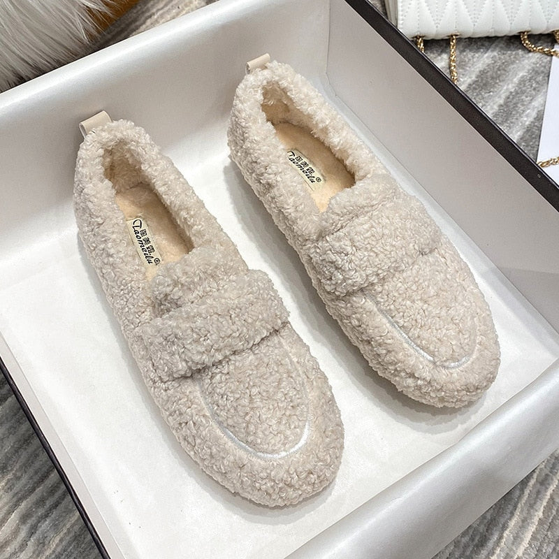 Arielle Plush Moccasins With Non-Slip Sole | Tepsi