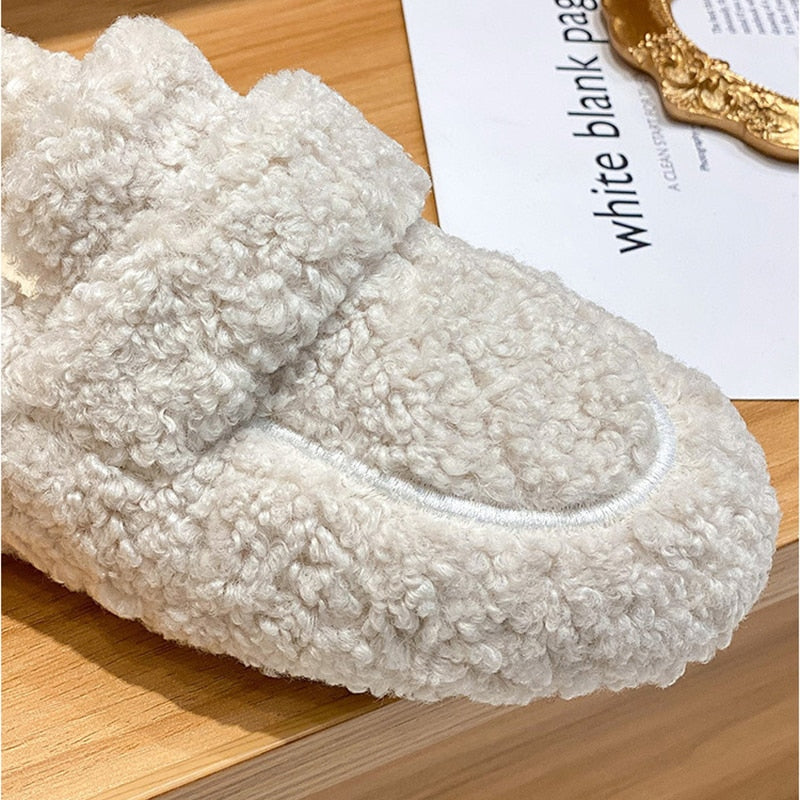 Arielle Plush Moccasins With Non-Slip Sole | Tepsi