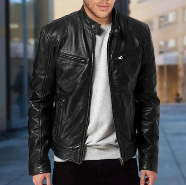 Trenton Leather Men's Jacket | Tepsi