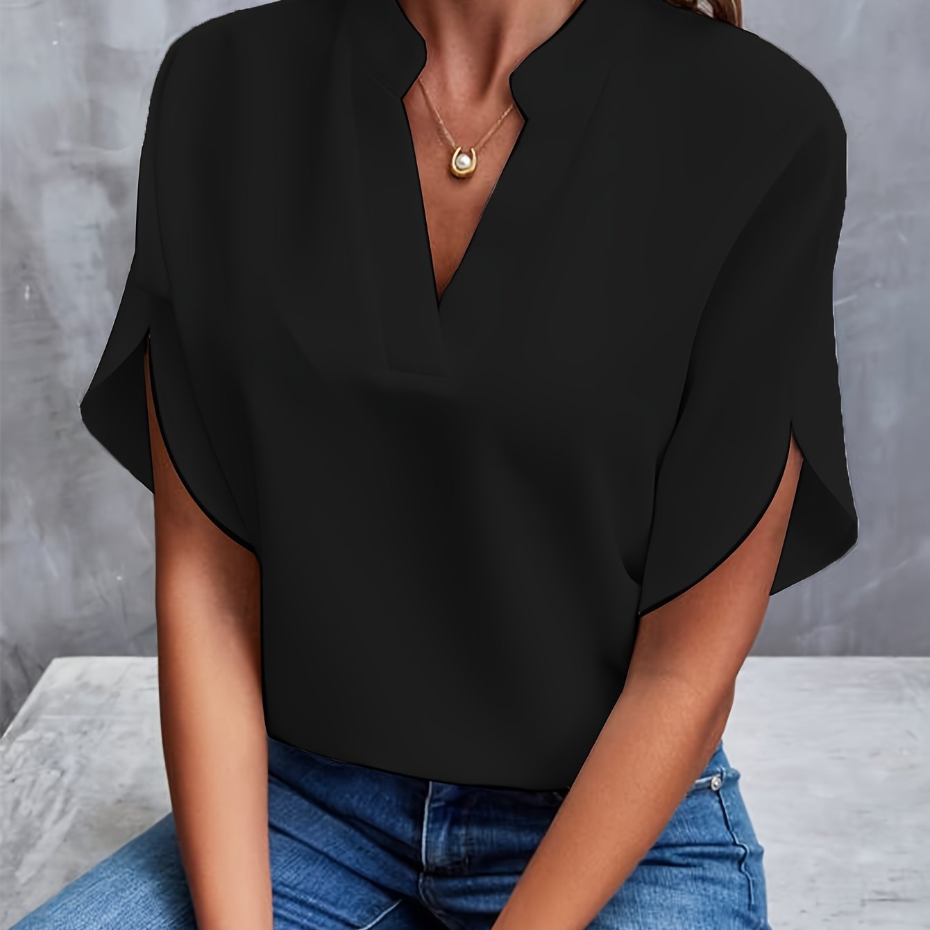 Beth | Flared Sleeve Blouse